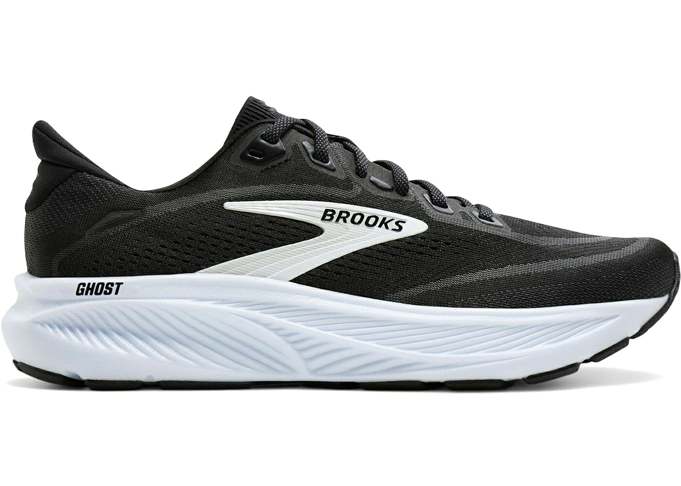 ブルックス 黒色 ブラック 灰色 グレー 白色 ホワイト スニーカー メンズ BROOKS GHOST 18 BLACK GREY WHITE / BLACK GREY WHITE｜スニケス