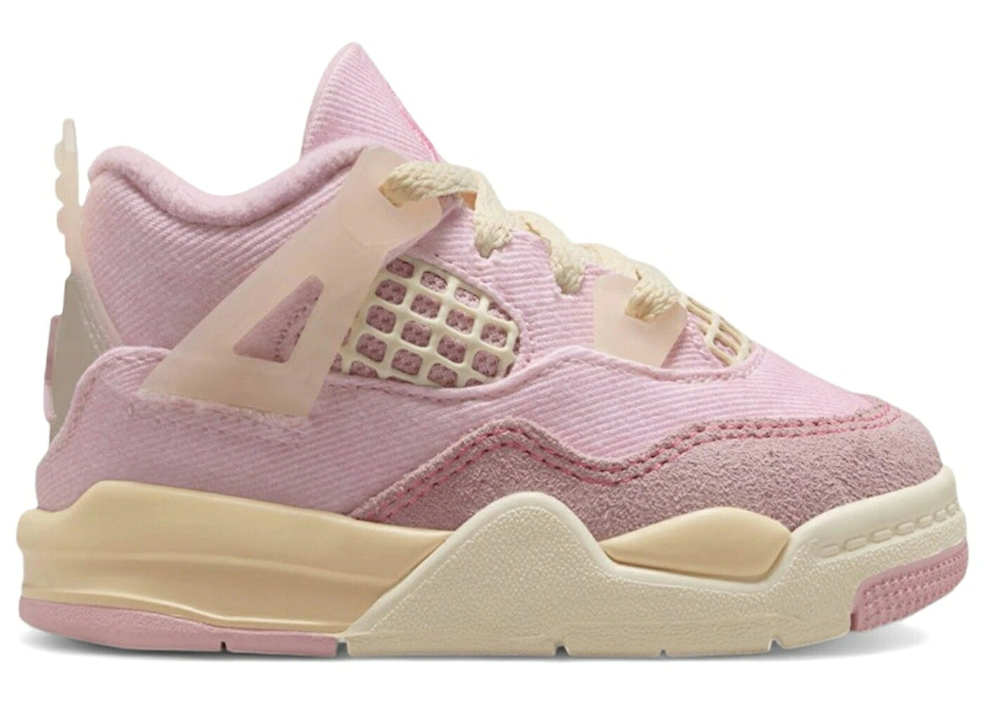 ナイキ ジョーダン お坊っちゃん キッズ JORDAN 4 RETRO ICED CARMINE (TD) / ICED CARMINE COCONUT MILK MUSLIN