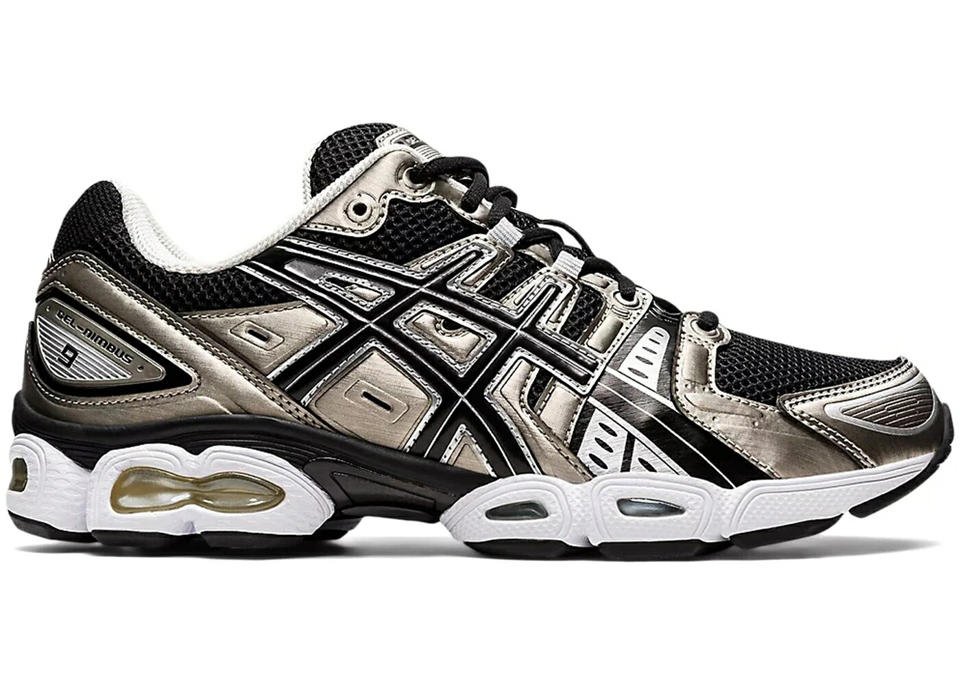 アシックス 黒色 ブラック スニーカー メンズ ASICS GEL-NIMBUS 9 FROSTED ALMOND BLACK / FROSTED ALMOND BLACK｜スニケス