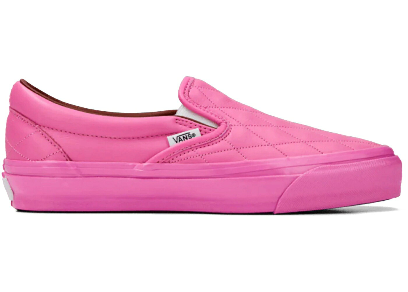 ヴァンズ バンズ 古典派音楽 スリッポン なめし革 サクラ色 スニーカー メンズ VANS LX CLASSIC SLIP-ON 98 QUILTED LEATHER PINK /
