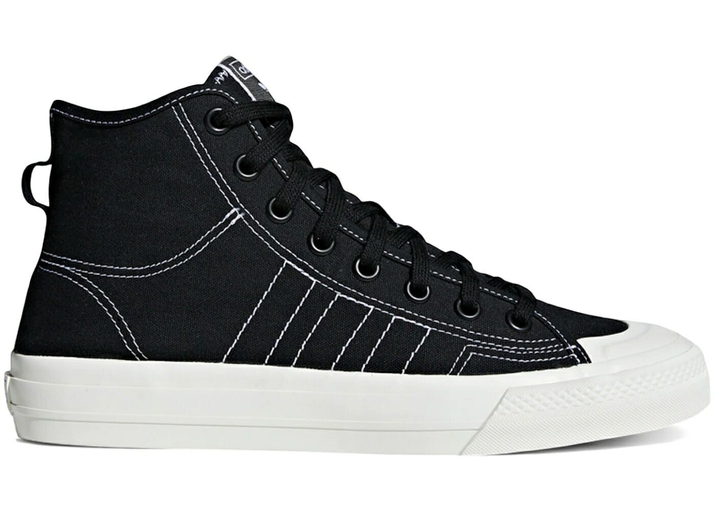 アディダス 中核グループ 黒いこと 黒いこと 白いこと 白いこと スニーカー メンズ ADIDAS NIZZA RF HI CORE BLACK / CORE BLACK CLOUD WHITE OFF WHITE