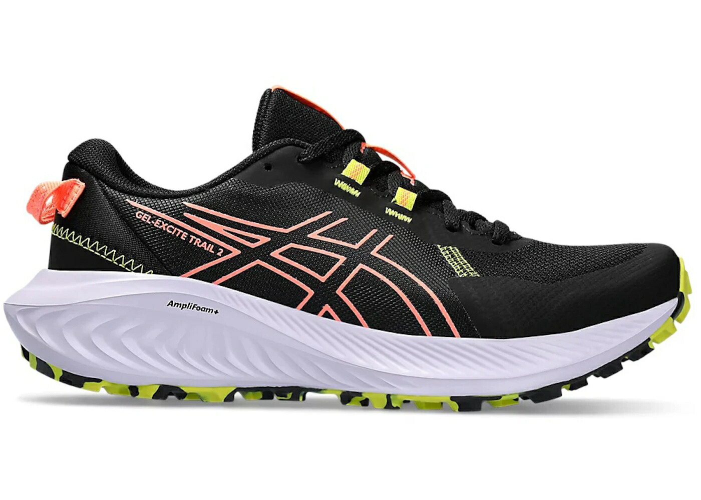 アシックス 黒色 ブラック WOMEN'S スニーカー レディース ASICS GEL-EXCITE TRAIL 2 BLACK SUN CORAL (WOMEN'S) / BLACK SUN CORAL