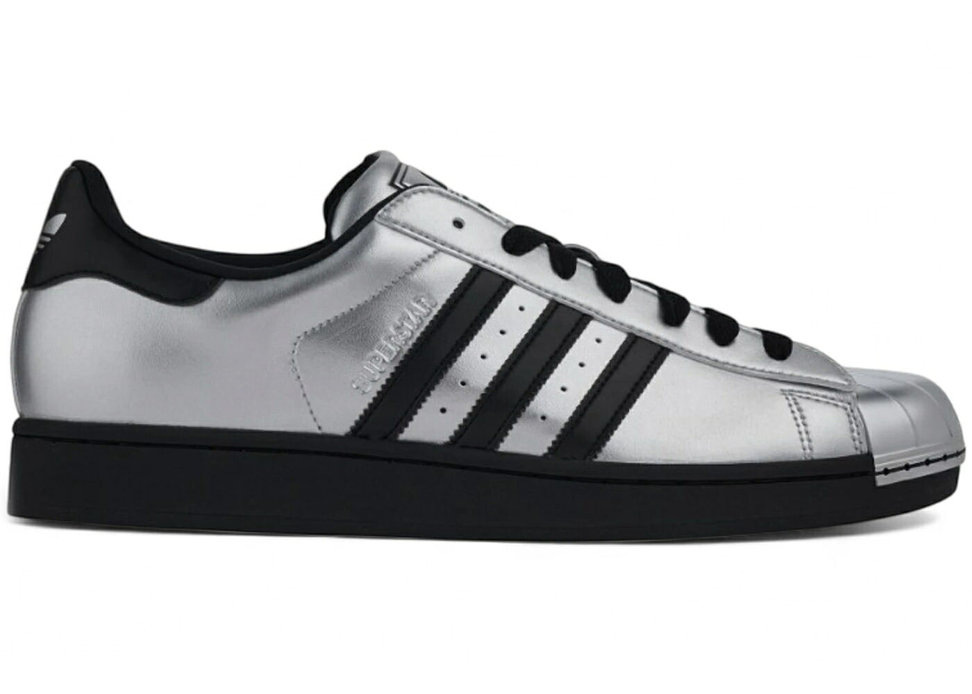 アディダス はやりっ児 しろがね色 しろがね色 黒いこと 黒いこと スニーカー メンズ ADIDAS SUPERSTAR II METALLIC SILVER BLACK TOE / METALLIC SILVER BLACK METALLIC