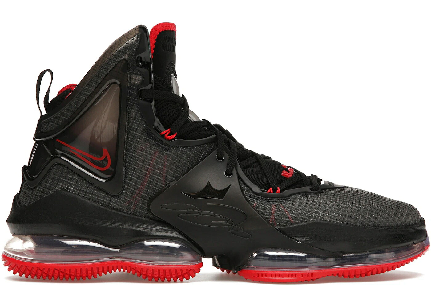 ナイキ レブロン 黒いこと 黒いこと 赤 赤いこと スニーカー メンズ NIKE LEBRON 19 BRED / BLACK BLACK UNIVERSITY RED