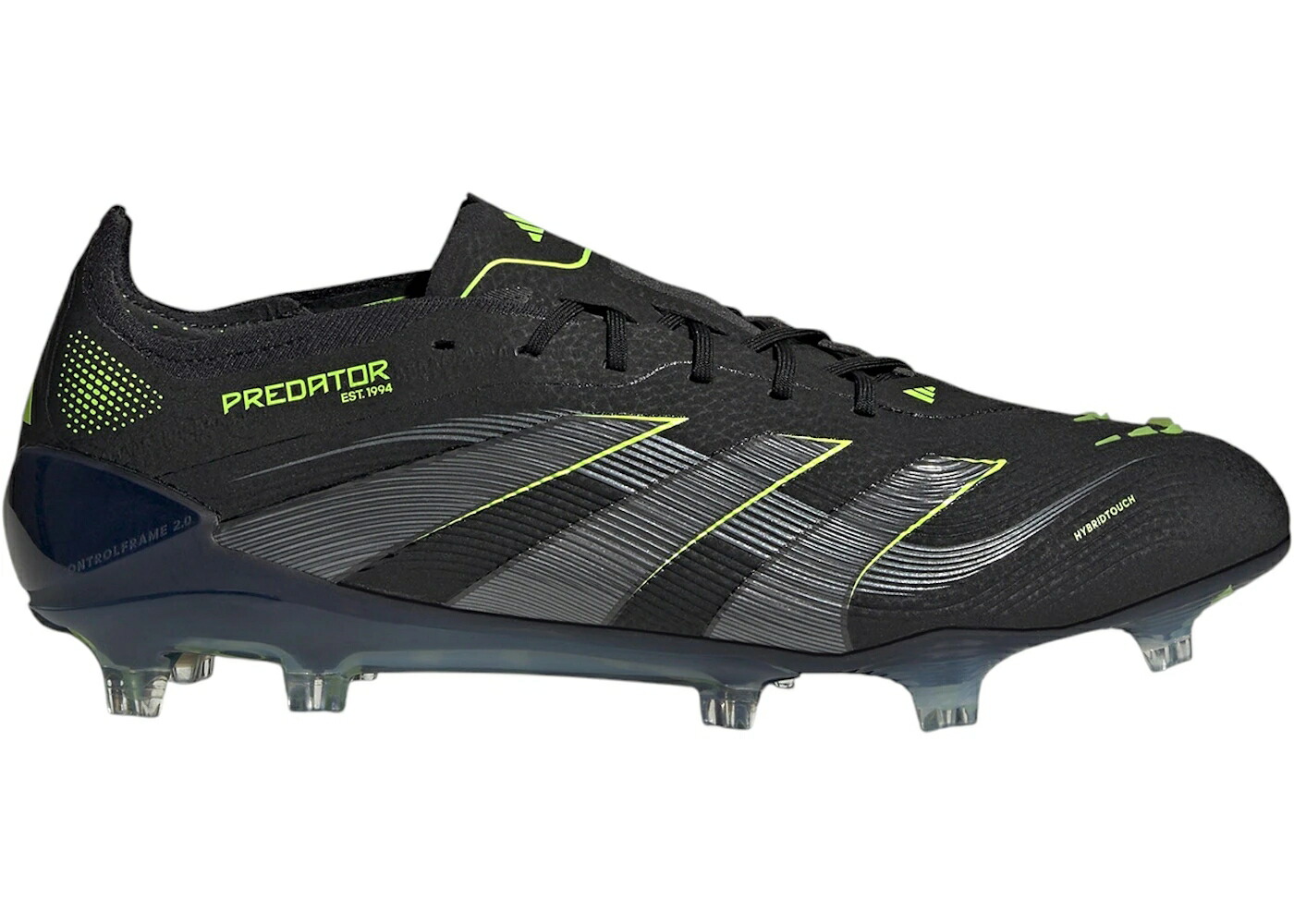 アディダス プレデター エリート ステルス コア 黒色 ブラック カーボン スニーカー メンズ ADIDAS PREDATOR ELITE FG ELECTRIC STEALTH PACK / CORE BLACK CARBON LUCID LEMON