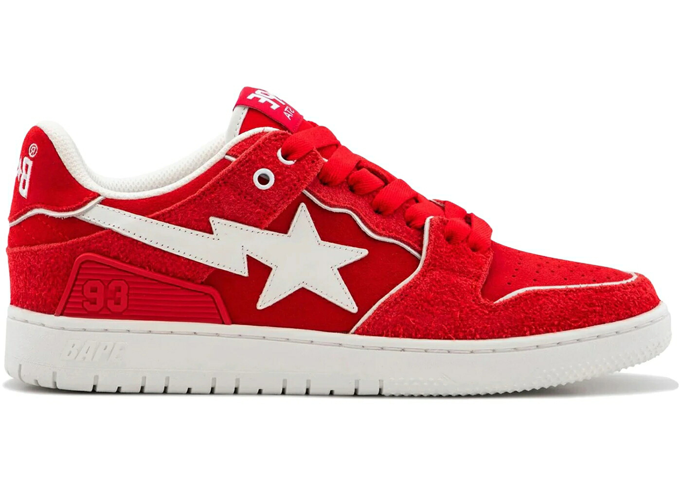 ベイプ 赤 赤いこと 白いこと 白いこと #2 スニーカー メンズ BAPE A BATHING APE SK8 STA RED WHITE /
