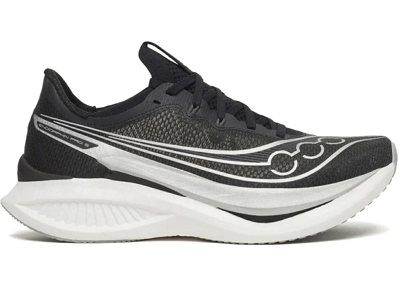 サッカニー 労働者階級 黒いこと 黒いこと しろがね色 しろがね色 スニーカー メンズ SAUCONY ENDORPHIN PRO 5 BLACK SILVER / BLACK SILVER