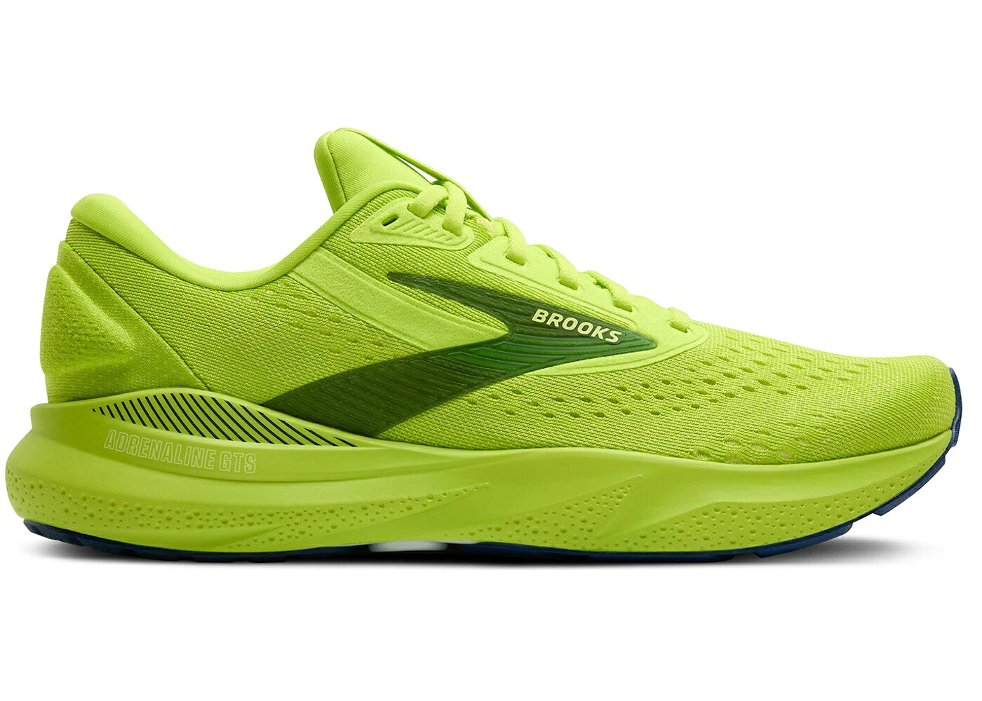 ブルックス 菩提樹 紺色 米国海軍 スニーカー メンズ BROOKS ADRENALINE GTS 24 ACID LIME SUNNY NAVY / ACID LIME SUNNY LIME NAVY
