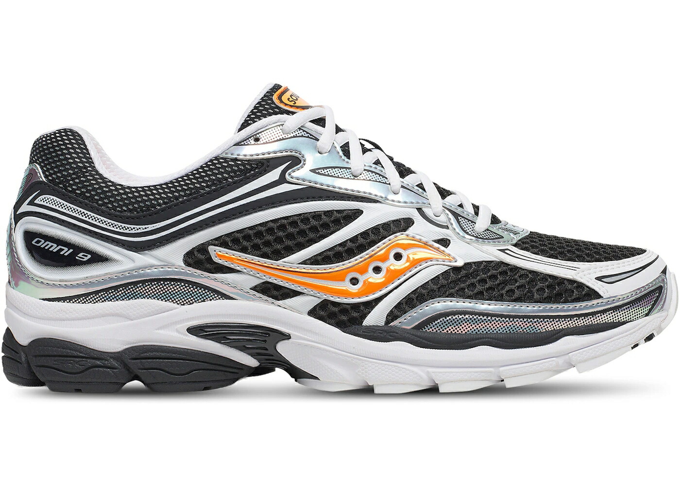 サッカニー 素早さ 白いこと 白いこと 黒いこと 黒いこと 橙 オレンジ色 スニーカー メンズ SAUCONY PROGRID OMNI 9 SPEED SHADES WHITE BLACK ORANGE / WHITE BLACK ORANGE