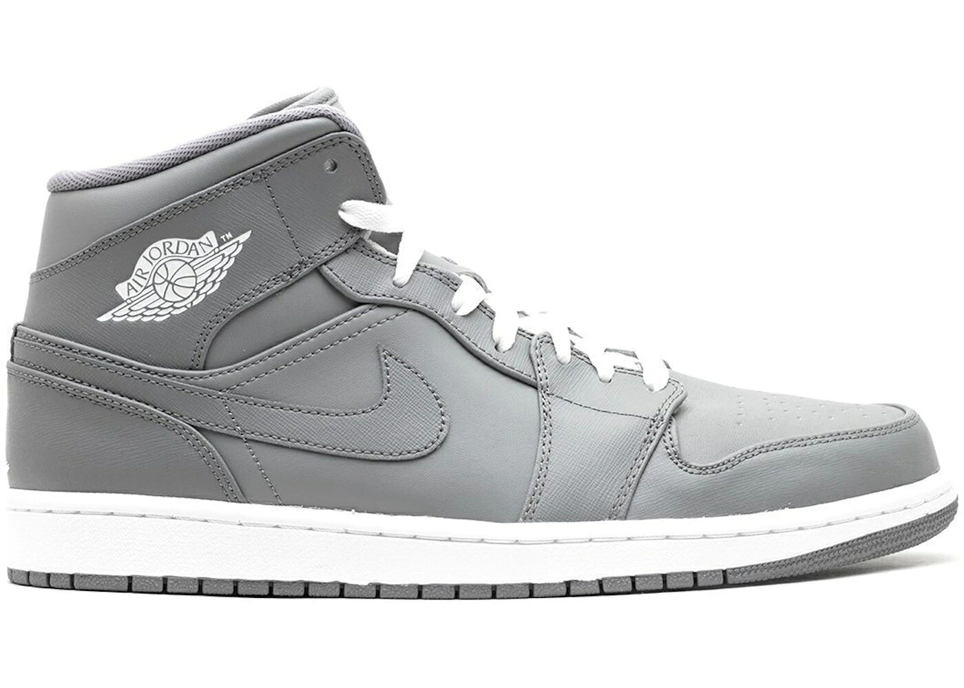 ナイキ ジョーダン ミッド 冷やりとした 薄墨色 薄墨色 白いこと 白いこと スニーカー メンズ JORDAN 1 RETRO MID COOL GREY / COOL GREY WHITE