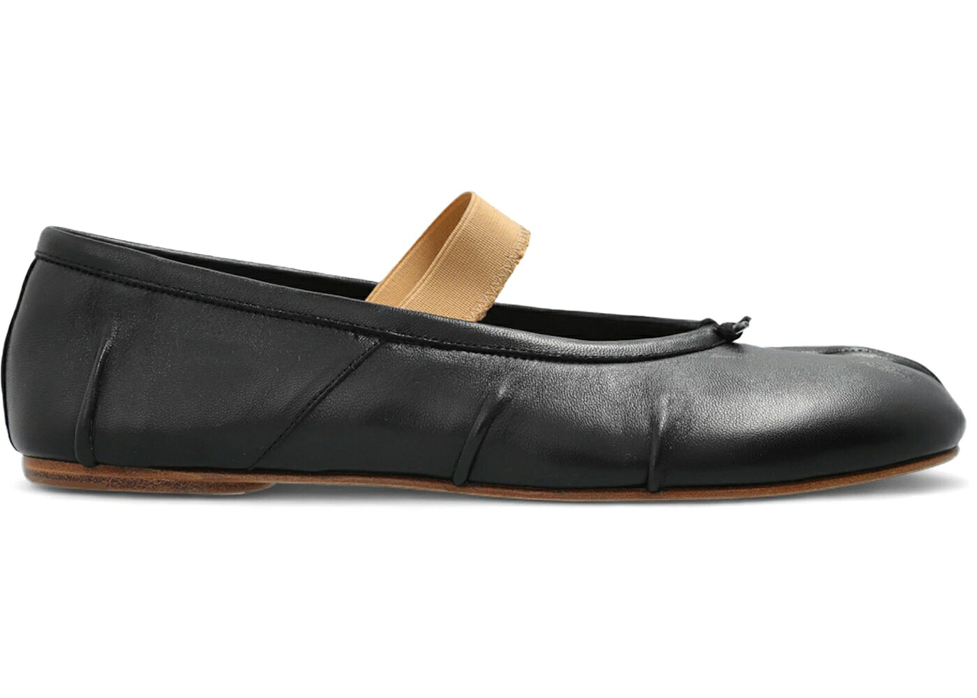メゾンマルジェラ 女性バレエダンサー 黒いこと 黒いこと WOMEN\u0027S スニーカー レディース MAISON MARGIELA MAISON MARGIELA TABI BALLERINA FLAT ELASTIC BAND BLACK NUDE (WOMEN\u0027S) / BLACK NUDE