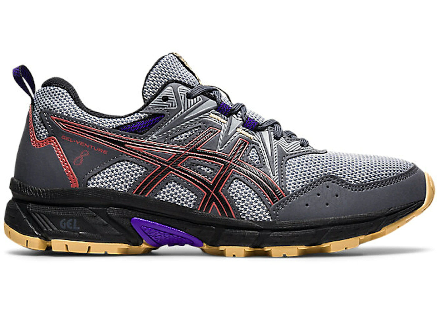 アシックス 薄墨色 薄墨色 赤 赤いこと WOMEN\u0027S スニーカー レディース ASICS GEL-VENTURE 8 CARRIER GREY RED BRICK (WOMEN\u0027S) / CARRIER GREY RED BRICK