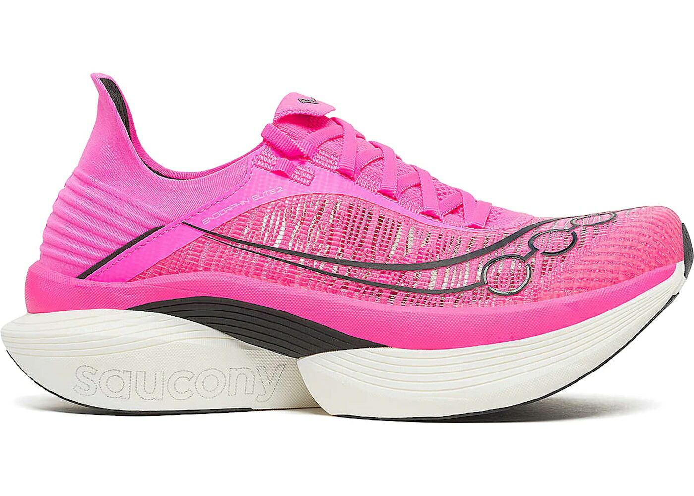 サッカニー エリート ショック 黒色 ブラック スニーカー メンズ SAUCONY ENDORPHIN ELITE 2 SHOCK BLACK / SHOCK BLACK