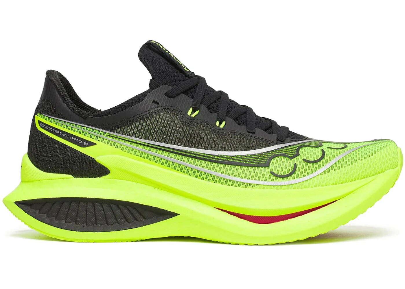 サッカニー 労働者階級 黒いこと 黒いこと スニーカー メンズ SAUCONY ENDORPHIN PRO 5 CITRON BLACK / CITRON BLACK
