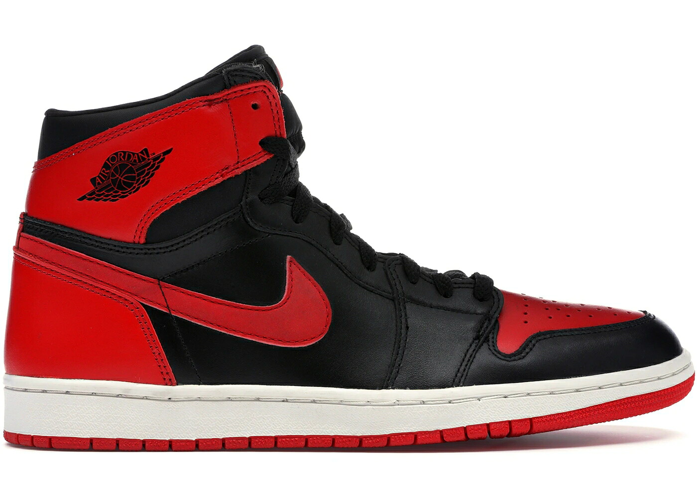 ナイキ ジョーダン 黒いこと 黒いこと 赤 赤いこと 白いこと 白いこと スニーカー メンズ JORDAN 1 RETRO BRED (2001) / BLACK VARSITY RED WHITE