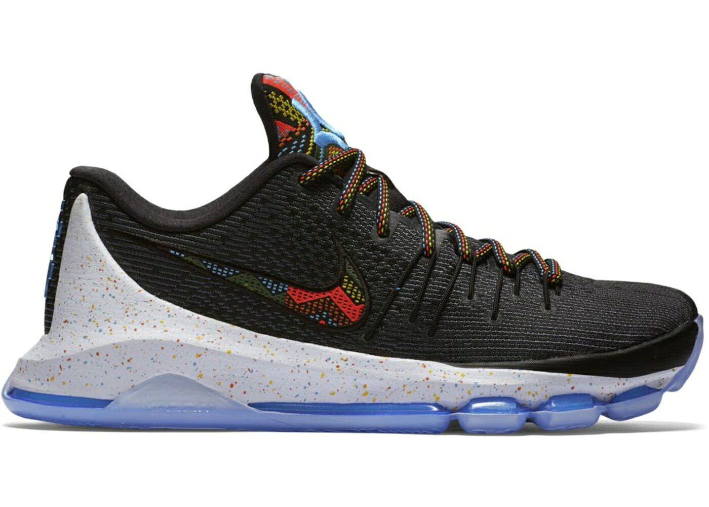 ナイキ 黒色 ブラック スニーカー メンズ NIKE KD 8 BHM (2016) / BLACK MULTI COLOR
