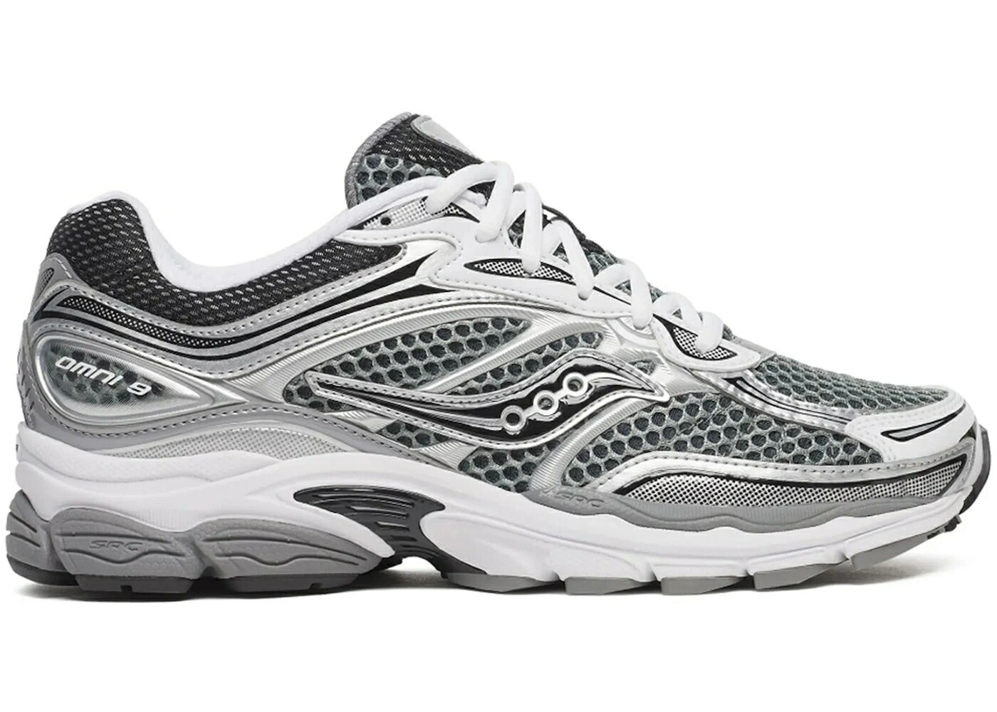 サッカニー 薄墨色 薄墨色 しろがね色 しろがね色 黒いこと 黒いこと スニーカー メンズ SAUCONY PROGRID OMNI 9 GREY SILVER BLACK / GREY SILVER