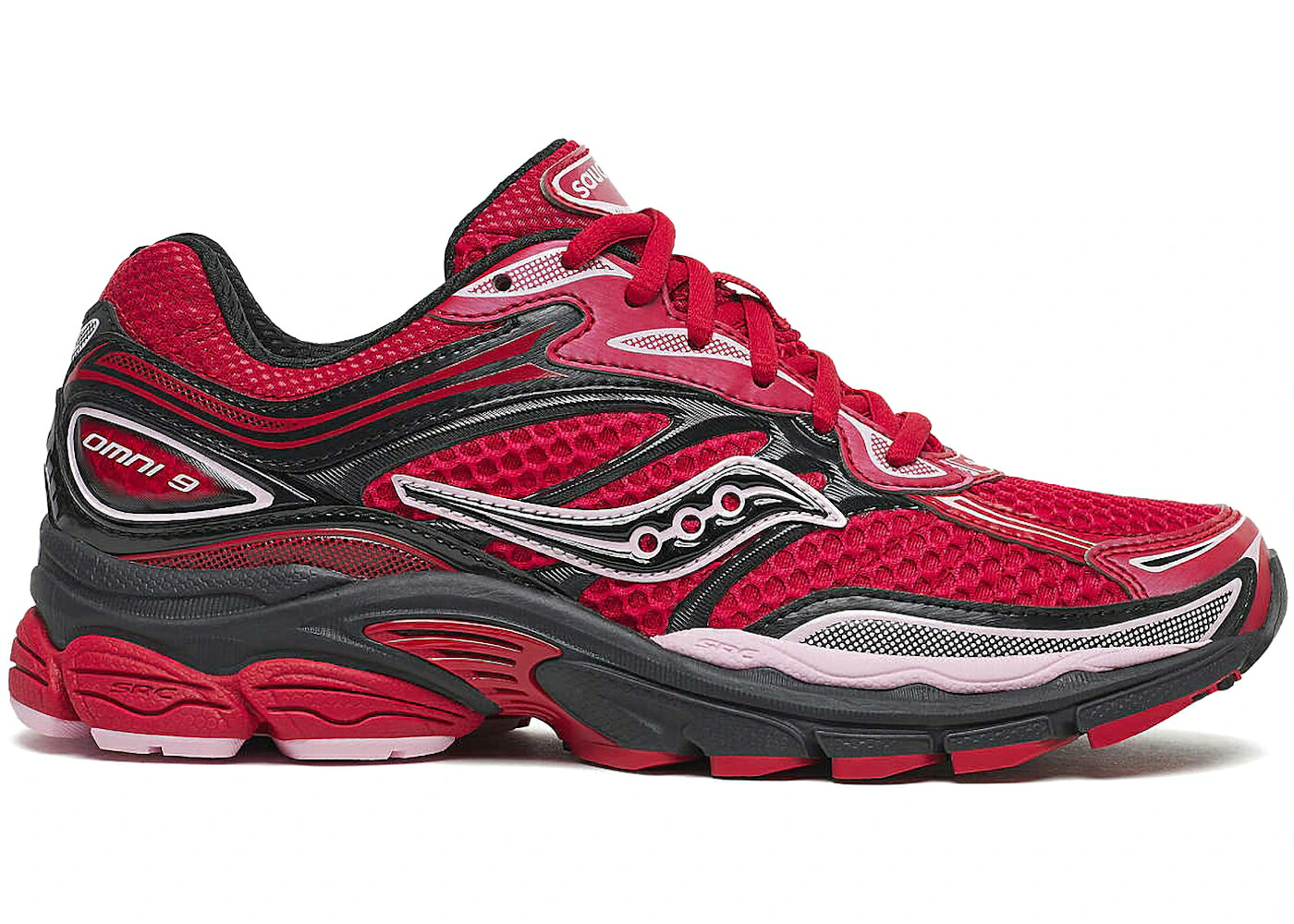 サッカニー 赤 赤いこと 黒いこと 黒いこと ST. スニーカー メンズ SAUCONY PROGRID OMNI 9 VALENTINE / RED BLACK