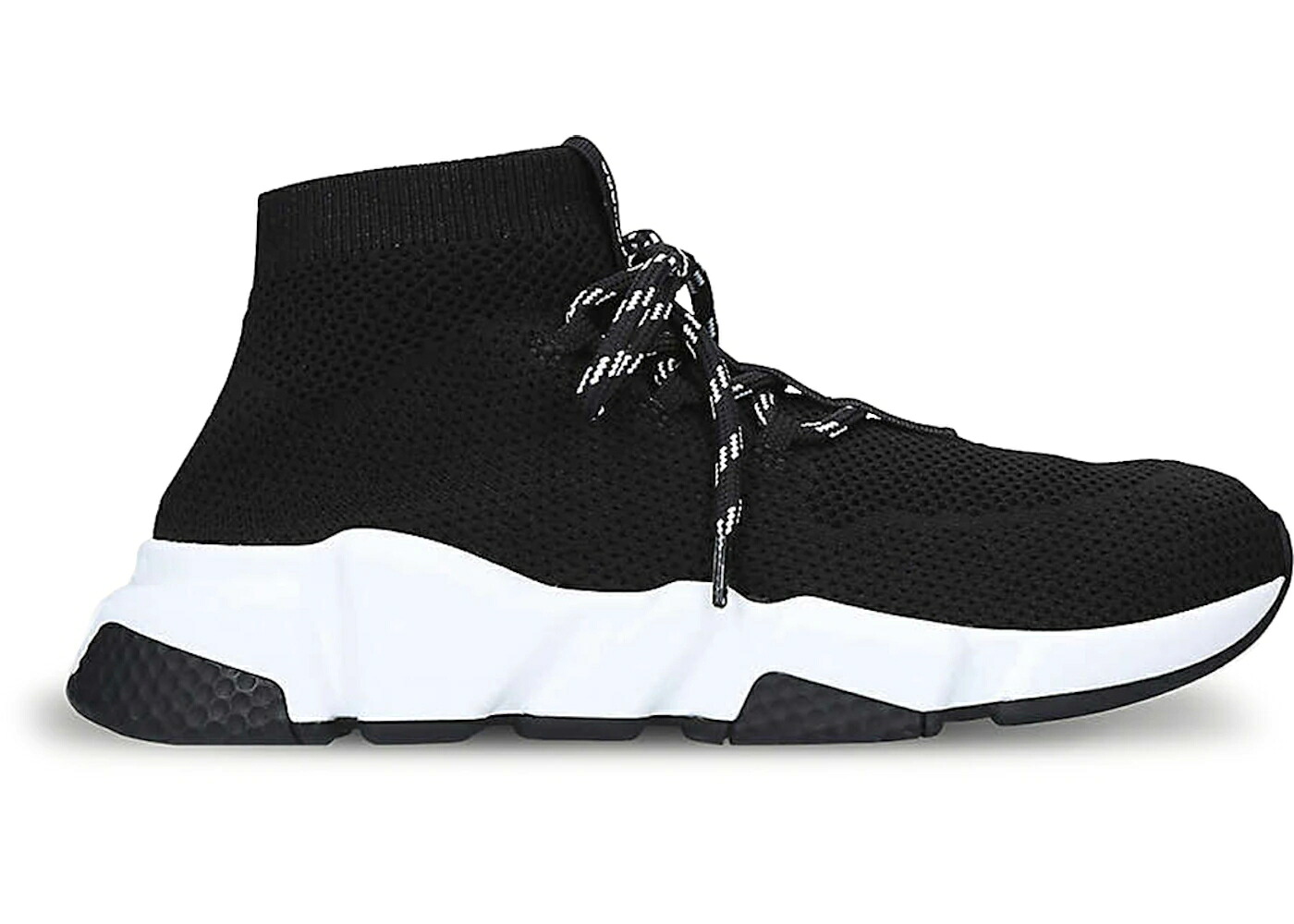 バレンシアガ 素早さ 調教師 黒いこと 黒いこと 白いこと 白いこと WOMEN\u0027S スニーカー メンズ BALENCIAGA SPEED TRAINER LACE UP BLACK WHITE (WOMEN\u0027S) / BLACK WHITE BLACK