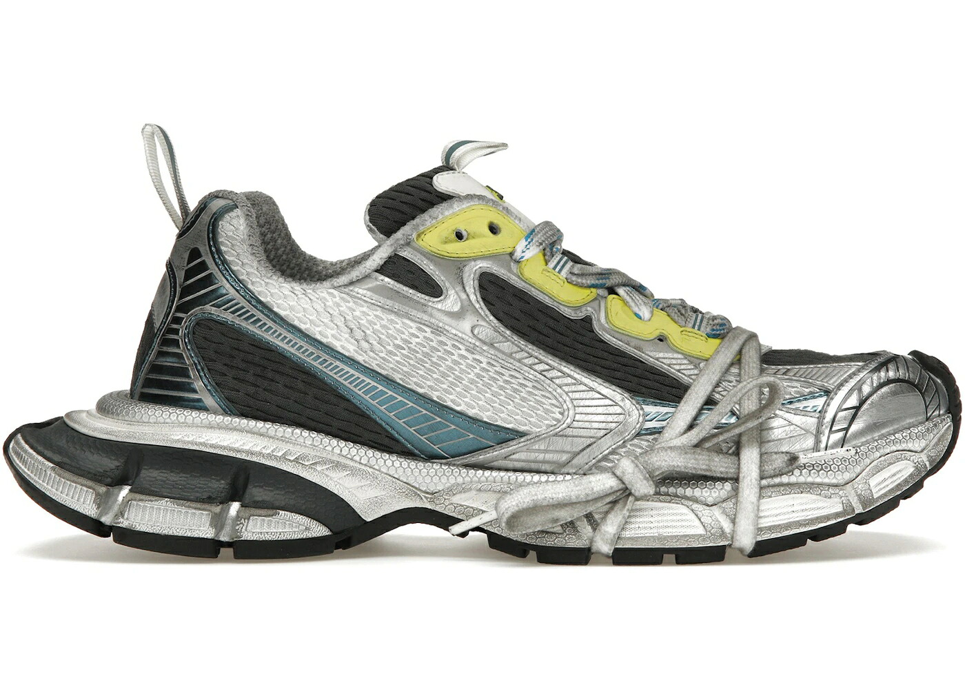 バレンシアガ 白いこと 白いこと 青碧 青碧 黄味がかった 黄色 スニーカー メンズ BALENCIAGA 3XL WHITE BLUE YELLOW / WHITE BLUE YELLOW