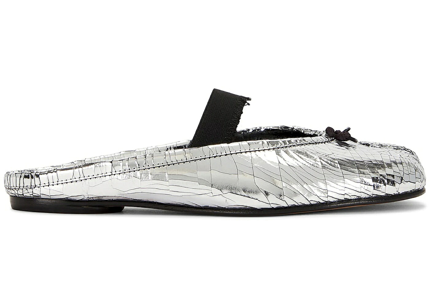 メゾンマルジェラ しろがね色 しろがね色 黒いこと 黒いこと WOMEN\u0027S スニーカー レディース MAISON MARGIELA MAISON MARGIELA TABI BALLET MULE TEXTURED SILVER BLACK (WOMEN\u0027S) / SILVER BLACK