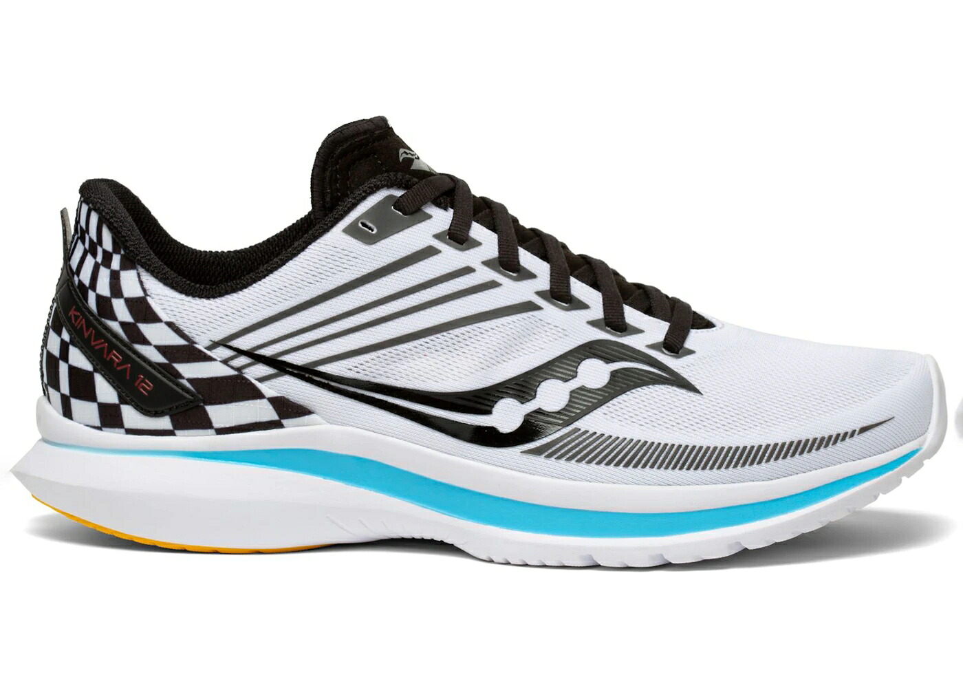 サッカニー 白色 ホワイト 黒色 ブラック アクア スニーカー メンズ SAUCONY KINVARA 12 REVERIE / REVERIE WHITE BLACK AQUA