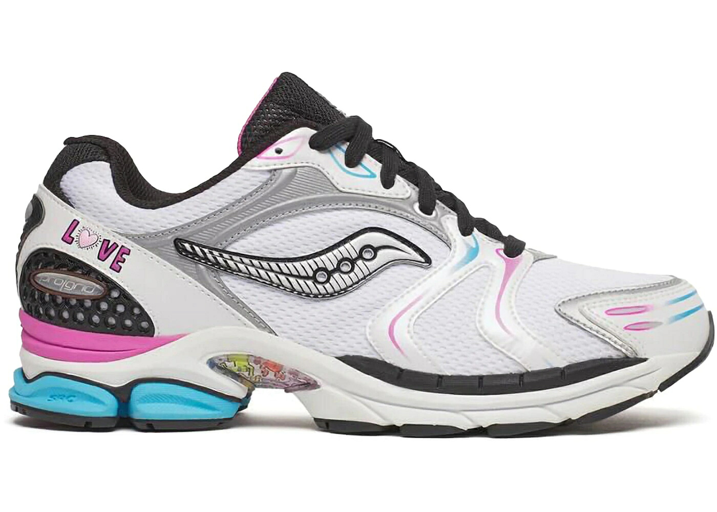 サッカニー 白いこと 白いこと WOMEN\u0027S スニーカー レディース SAUCONY PROGRID TRIUMPH 4 KEITH HARING LOVE (WOMEN\u0027S) / WHITE MULTI