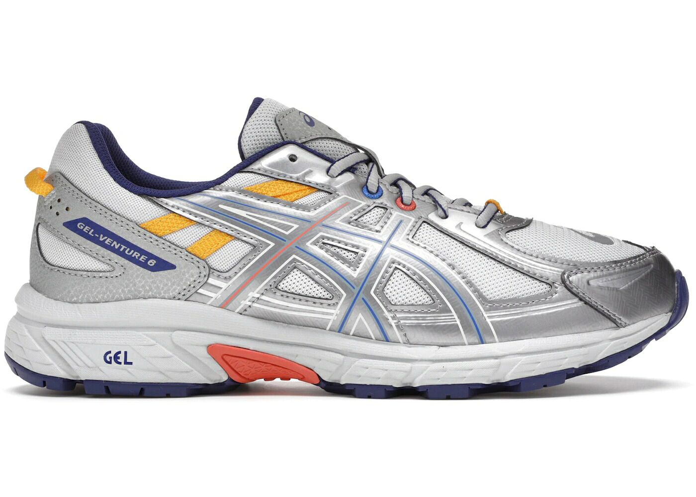 アシックス しろがね色 しろがね色 青碧 青碧 黄味がかった 黄色 スニーカー メンズ ASICS GEL-VENTURE 6 IAB-STUDIO / SILVER BLUE YELLOW