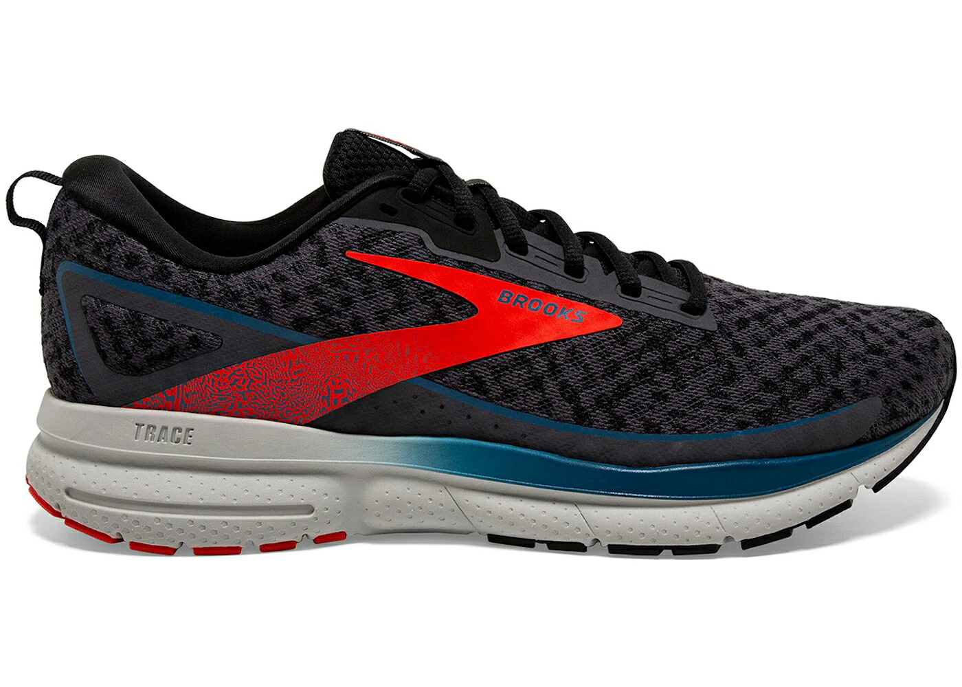 ブルックス パール 赤 赤いこと 青碧 青碧 スニーカー メンズ BROOKS TRACE 3 BLACKENED PEARL RED BLUE / BLACKENED PEARL RED BLUE