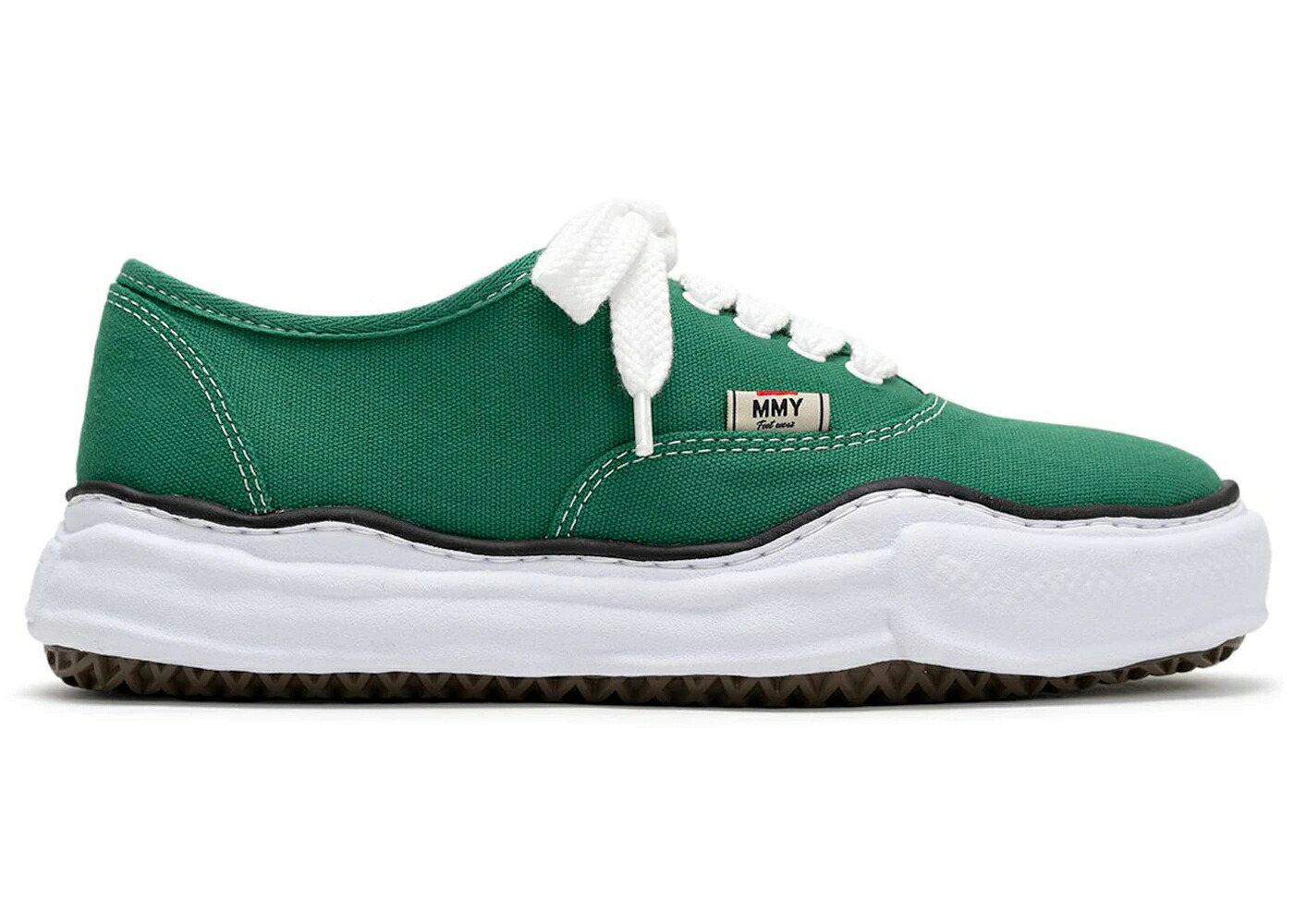 メゾン ミハラヤスヒロ 緑 グリーン スニーカー メンズ MAISON MIHARA YASUHIRO MAISON MIHARA YASUHIRO BAKER OG SOLE CAVAS LOW CL GREEN / CL GREEN｜スニケス