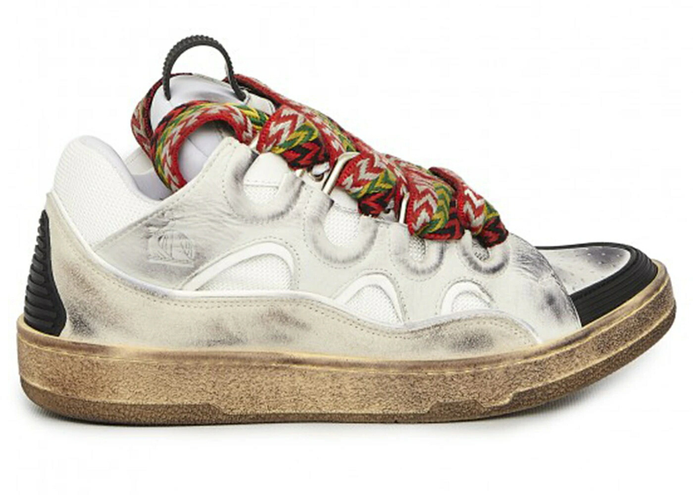 ランバン ビンテージ ヴィンテージ 白色 ホワイト スニーカー メンズ LANVIN CURB SNEAKERS VINTAGE WHITE /