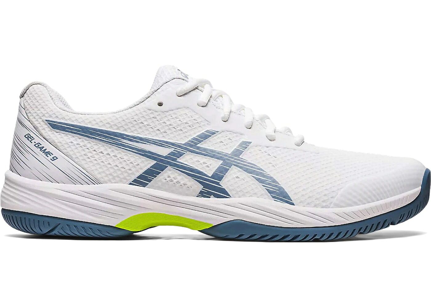 アシックス 白いこと 白いこと しろがね色 スチール写真 青碧 青碧 スニーカー メンズ ASICS GEL-GAME 9 WHITE STEEL BLUE / WHITE STEEL BLUE