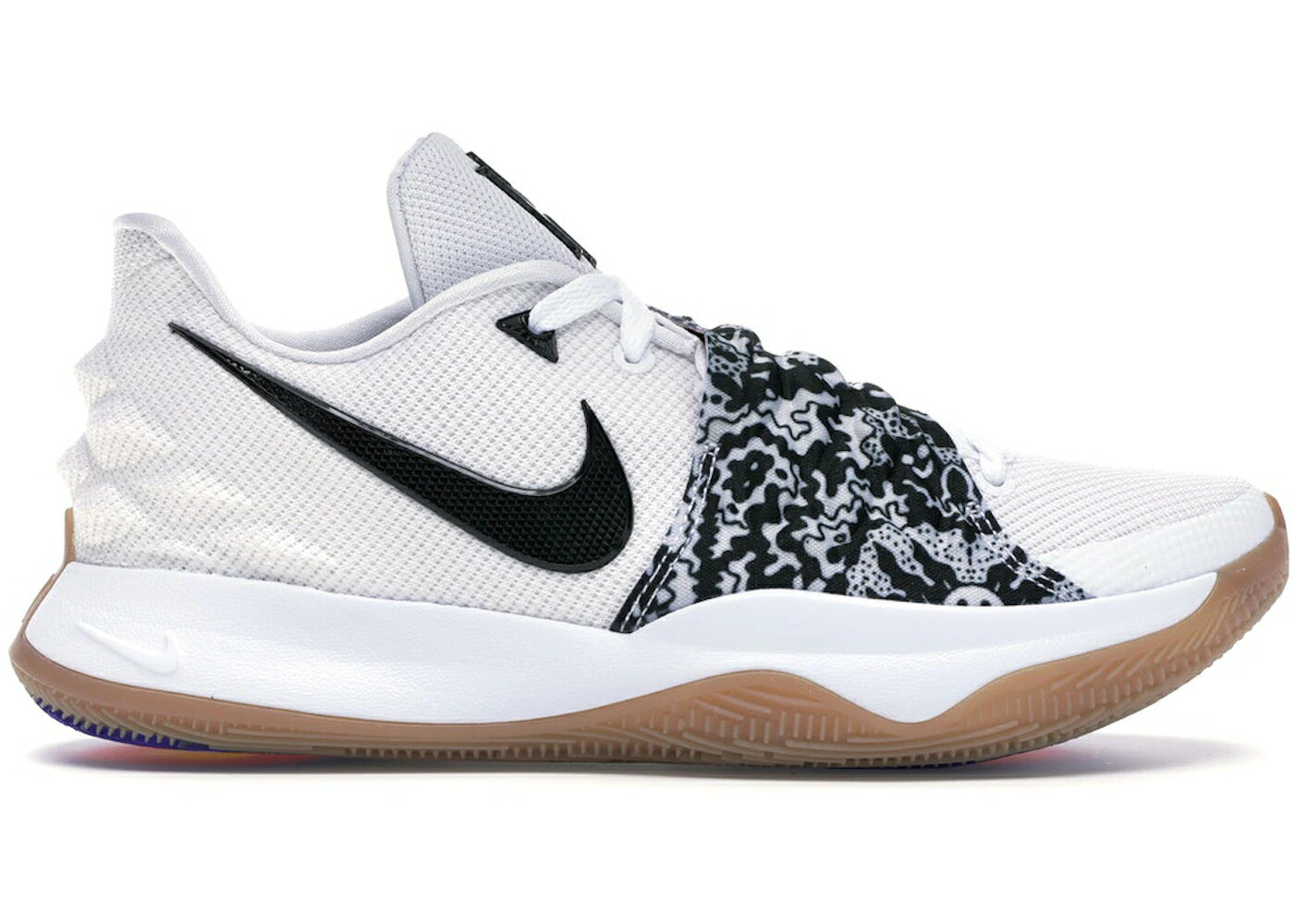 ナイキ カイリー 白いこと 白いこと 黒いこと 黒いこと スニーカー メンズ NIKE KYRIE 4 LOW WHITE BLACK / WHITE BLACK