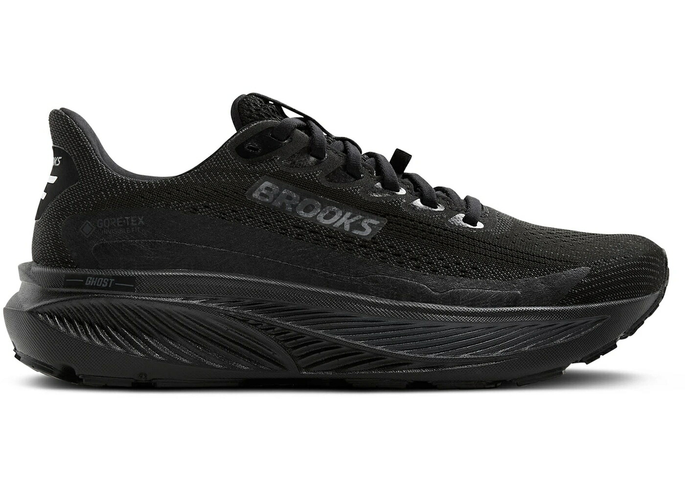 ブルックス ゴアテックス 黒いこと 黒いこと スニーカー メンズ BROOKS GHOST 17 GORE-TEX BLACK EBONY / BLACK BLACK EBONY