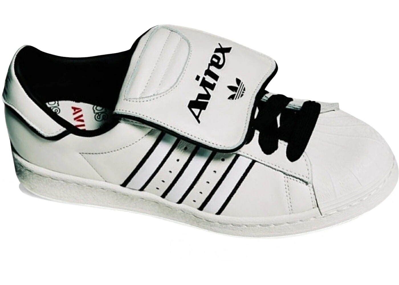 アディダス はやりっ児 白いこと 白いこと 中核グループ 黒いこと 黒いこと スニーカー メンズ ADIDAS SUPERSTAR AVIREX WHITE / WHITE CORE BLACK WHITE