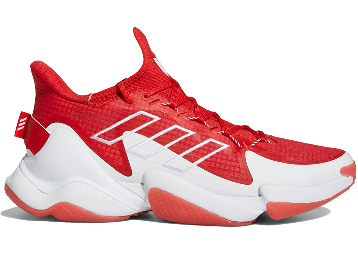 アディダス 差しひびき 赤 赤いこと 白いこと 白いこと 野球クラブ スニーカー メンズ ADIDAS PATRICK MAHOMES IMPACT FLX COLLEGIATE RED WHITE / TEAM COLLEGIATE RED CLOUD WHITE