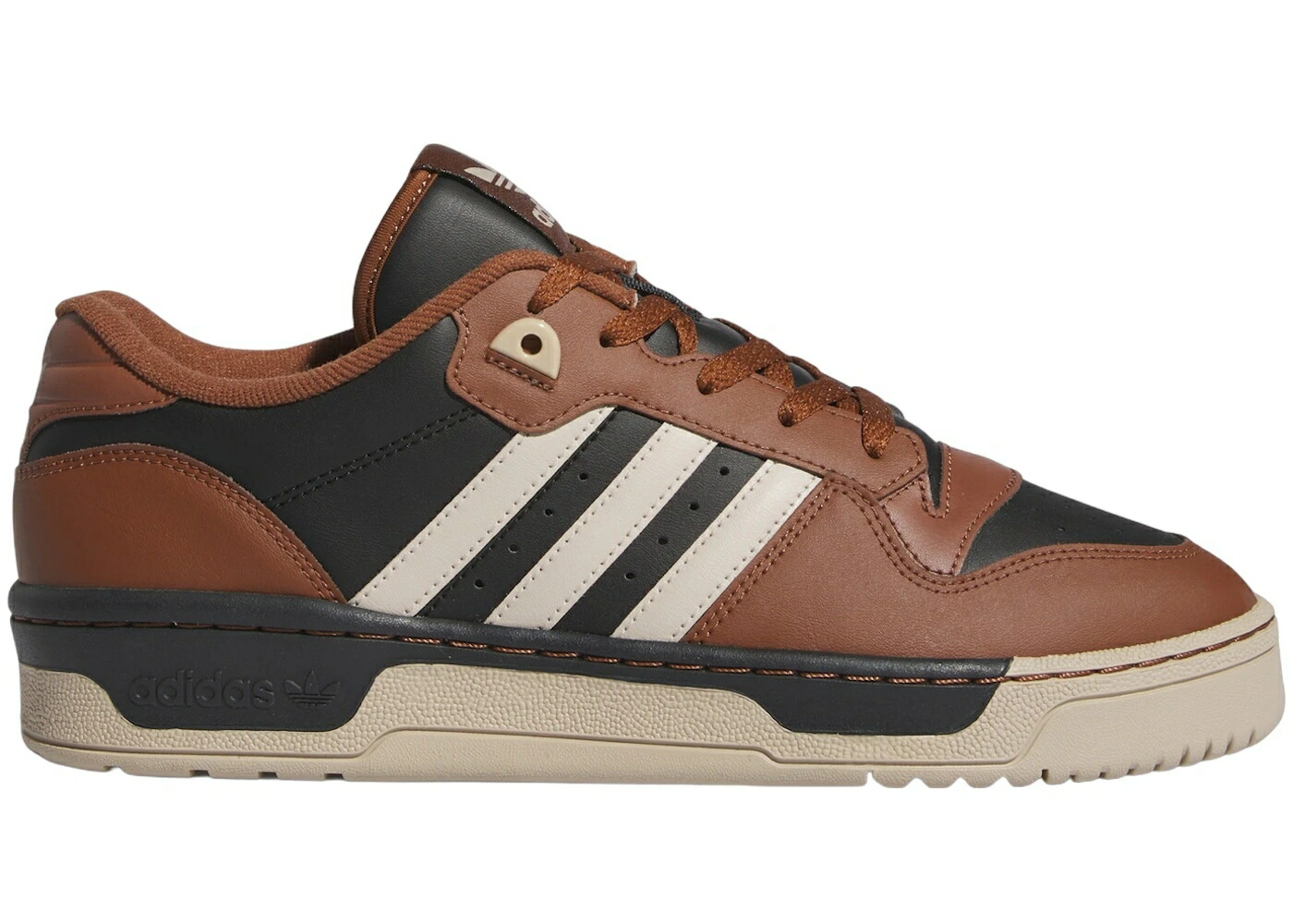 アディダス コア 黒色 ブラック ベージュ 茶色 ブラウン スニーカー メンズ ADIDAS RIVALRY LOW CORE BLACK WONDER BEIGE PRELOVED BROWN / CORE BLACK WONDER BEIGE PRELOVED