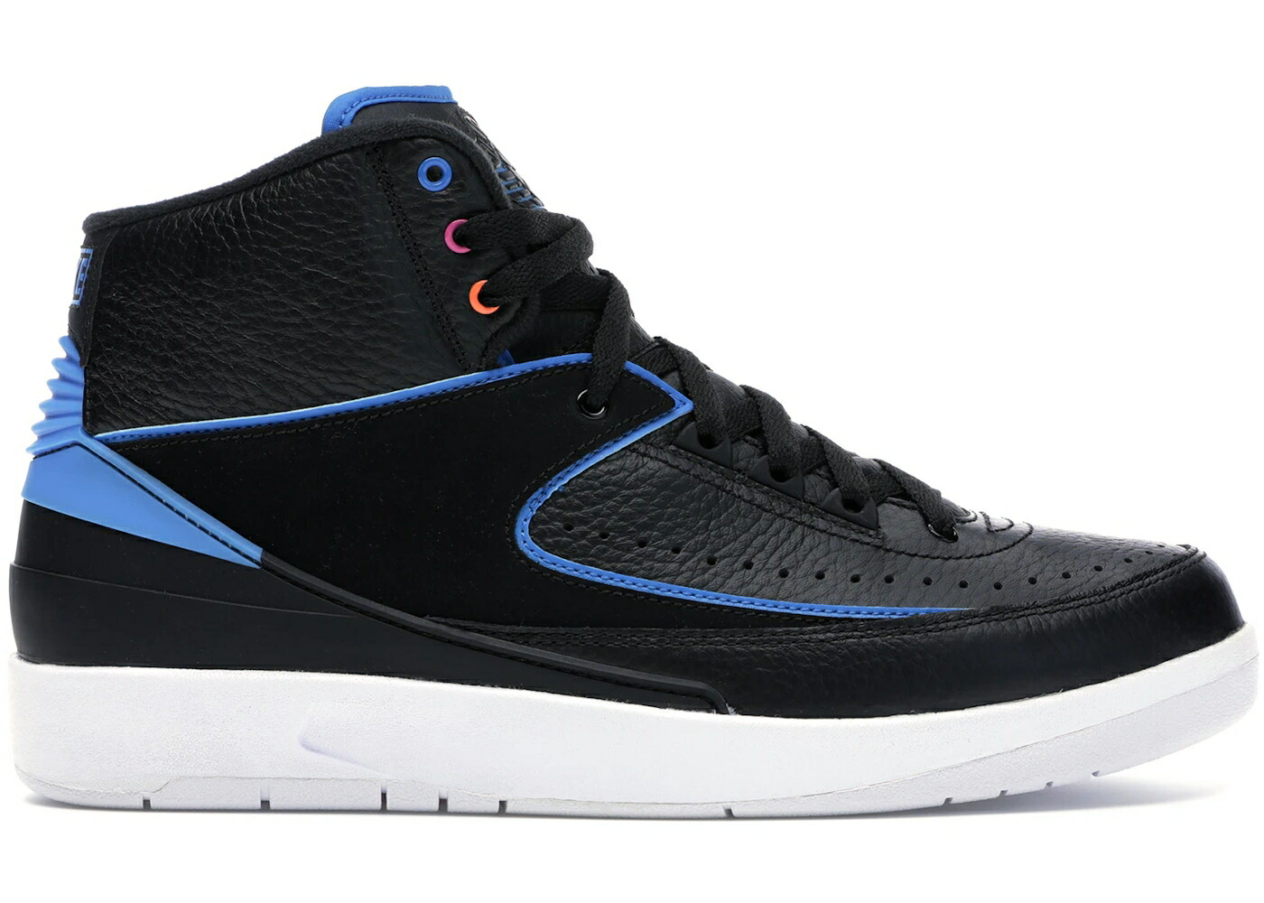 ナイキ ジョーダン 黒いこと 黒いこと 火の手 サクラ色 青味 青み スニーカー メンズ JORDAN 2 RETRO RADIO RAHEEM / BLACK FIRE PINK PHOTO BLUE