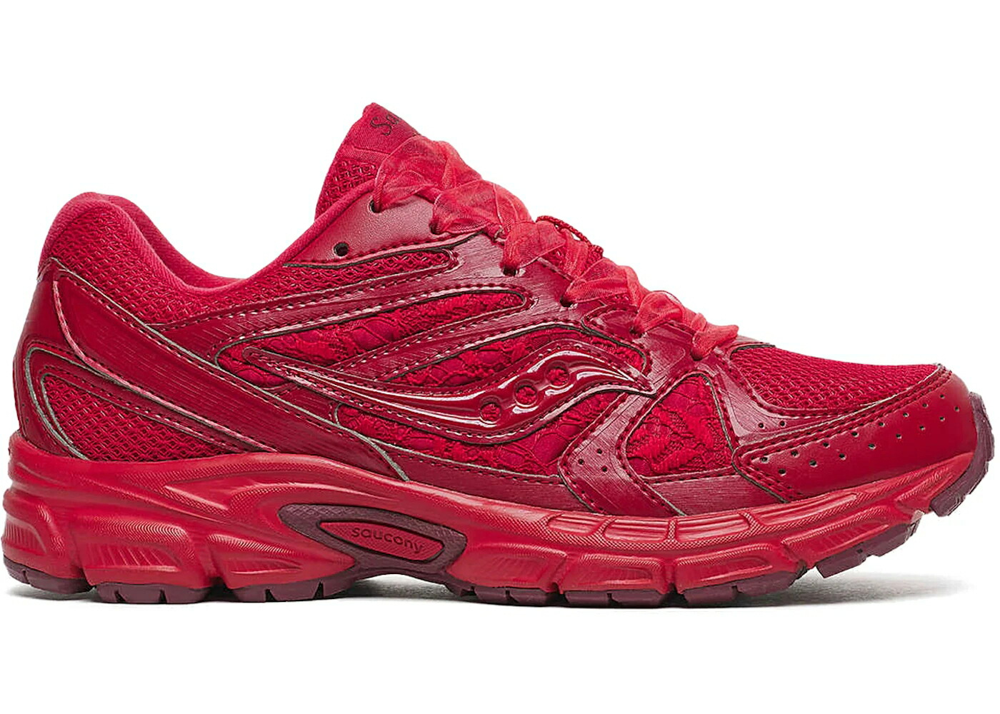サッカニー 赤 赤いこと ST. スニーカー メンズ SAUCONY GRID RIDE MILLENNIUM VALENTINE / RED LACE