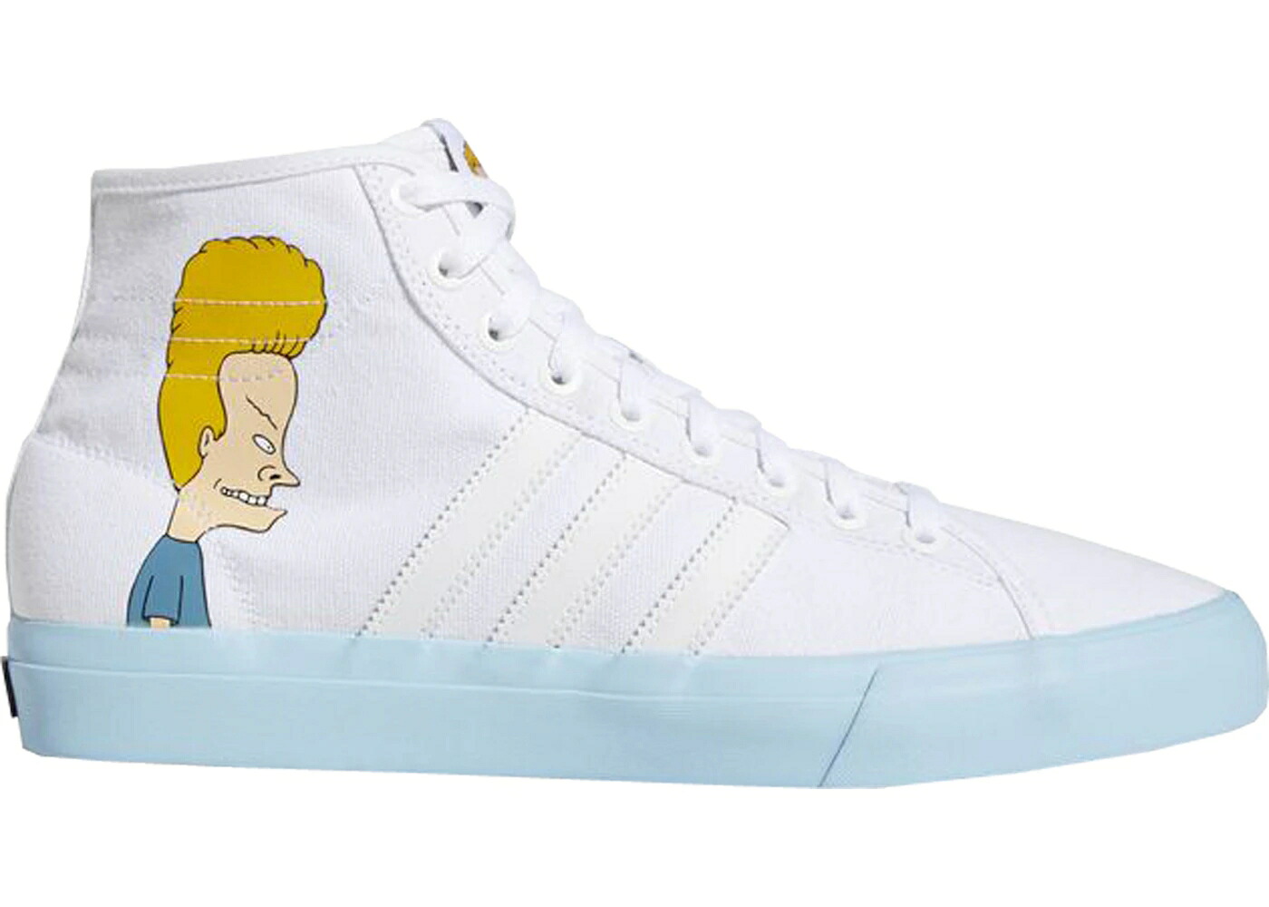 アディダス 白いこと 白いこと 青碧 青碧 中核グループ 黒いこと 黒いこと スニーカー メンズ ADIDAS MATCHCOURT HI BEAVIS AND BUTT-HEAD / CLOUD WHITE ICEY BLUE CORE BLACK