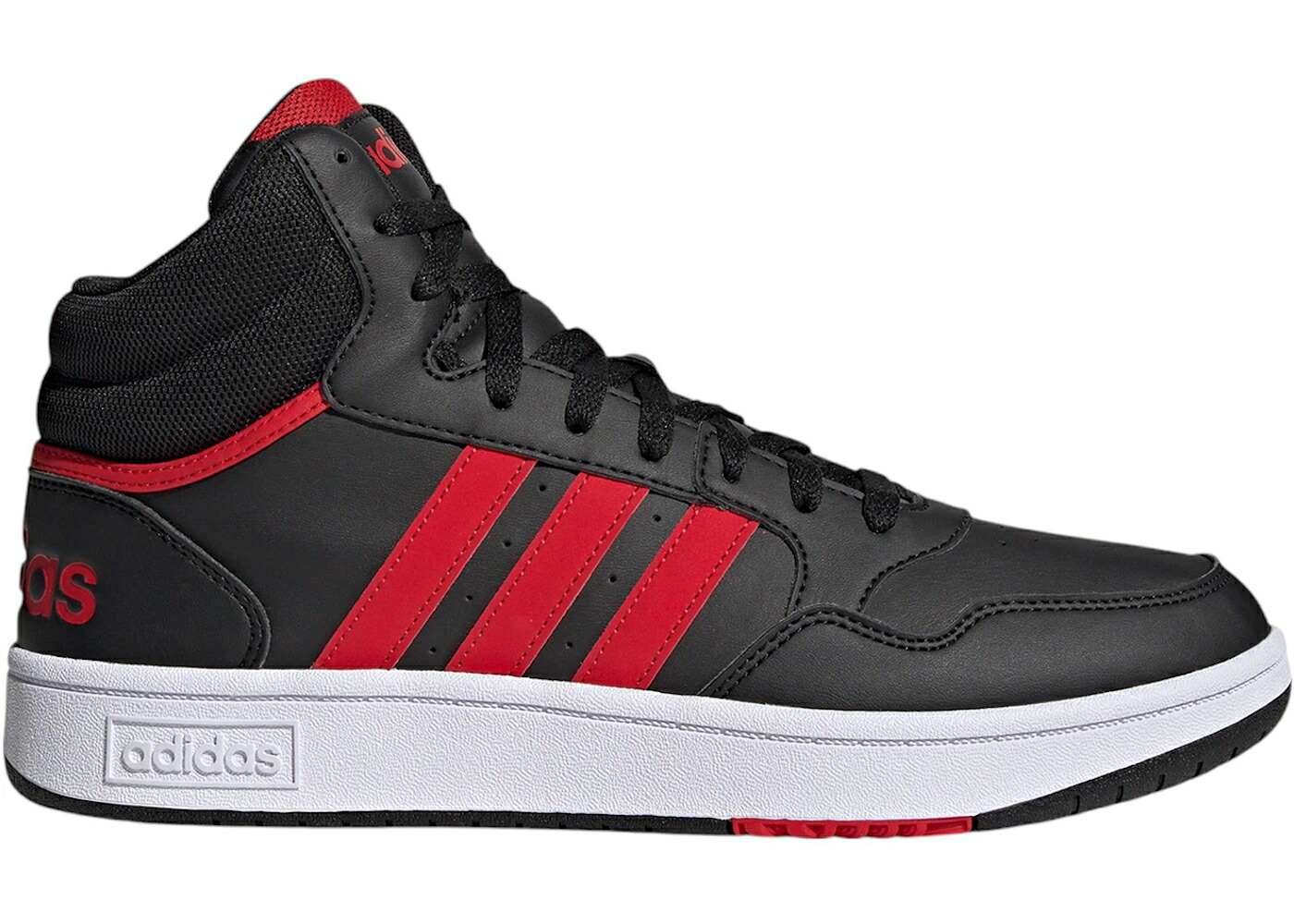 アディダス ミッド 中核グループ 黒いこと 黒いこと 白いこと 白いこと 3.0 スニーカー メンズ ADIDAS HOOPS MID CORE BLACK BETTER SCARLET CLOUD WHITE / CORE BLACK BETTER SCARLET CLOUD