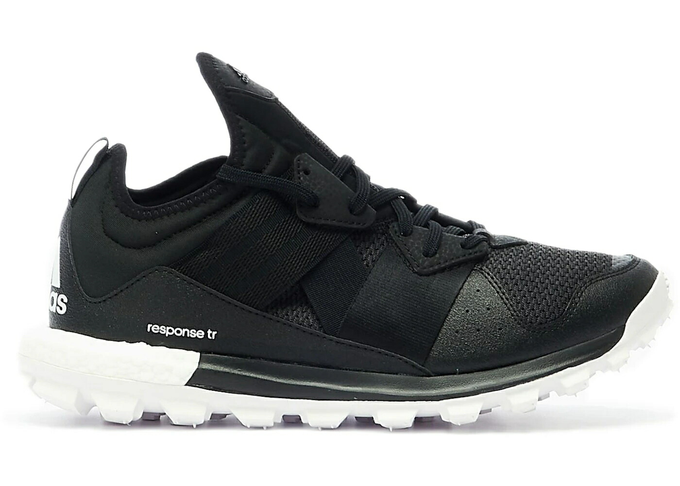 アディダス レスポンス コア 黒色 ブラック 白色 ホワイト スニーカー メンズ ADIDAS RESPONSE TR STMT SHOE STORIES CORE BLACK / CLOUD WHITE CORE BLACK CORE