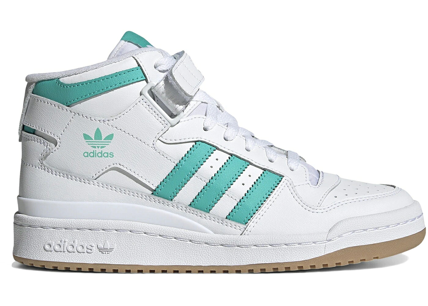 アディダス 討論会 ミッド 白いこと 白いこと 混雑時 WOMEN\u0027S スニーカー レディース ADIDAS FORUM MID WHITE MINT RUSH (WOMEN\u0027S) / CLOUD WHITE MINT RUSH GUM