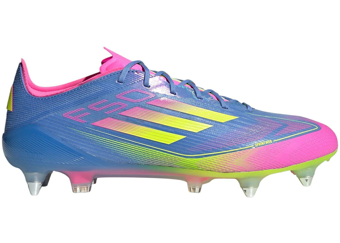 アディダス エリート 青碧 青碧 核融合反応 さくら色 スニーカー メンズ ADIDAS F50 ELITE SG BLUE FUSION LUCID LEMON PINK / BLUE FUSION LUCID LEMON LUCID