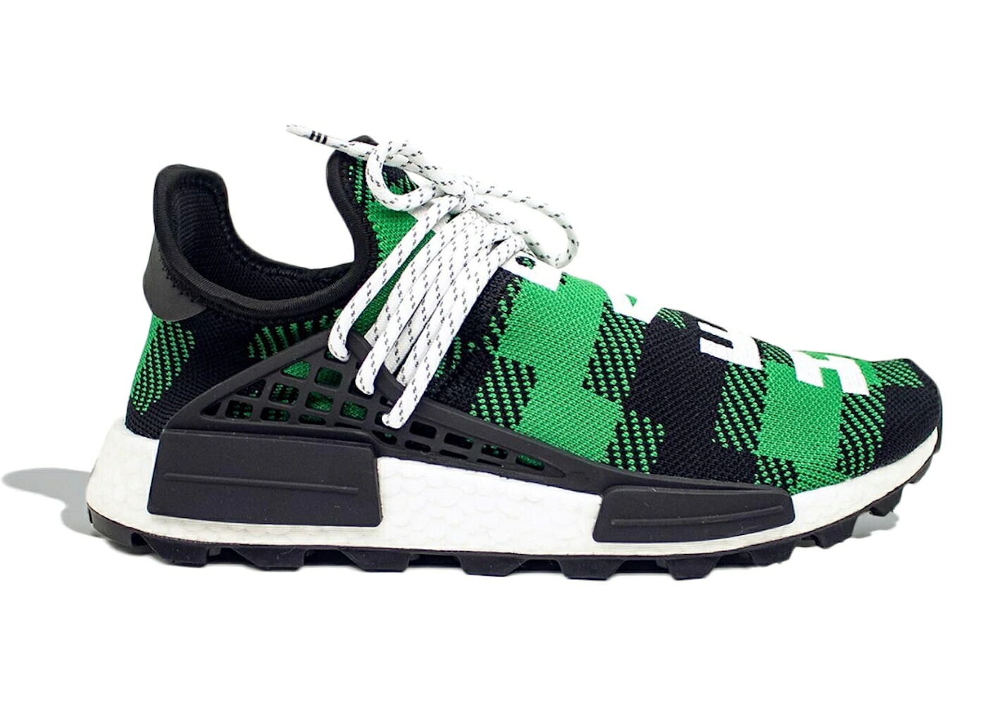 アディダス 緑 緑であること 中核グループ 黒いこと 黒いこと 白いこと 白いこと スニーカー メンズ ADIDAS NMD HU PHARRELL X BBC GREEN PLAID / GREEN CORE BLACK CLOUD WHITE
