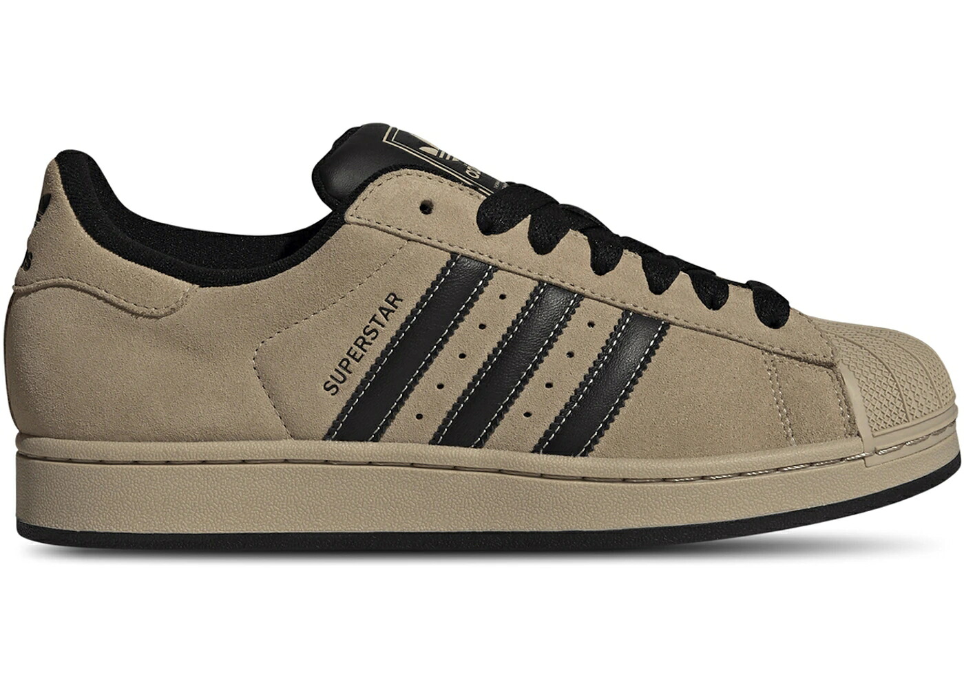 アディダス はやりっ子 カーキ 黒いこと 黒いこと 中核グループ スニーカー メンズ ADIDAS SUPERSTAR II STONE KHAKI BLACK / STONE KHAKI CORE BLACK STONE