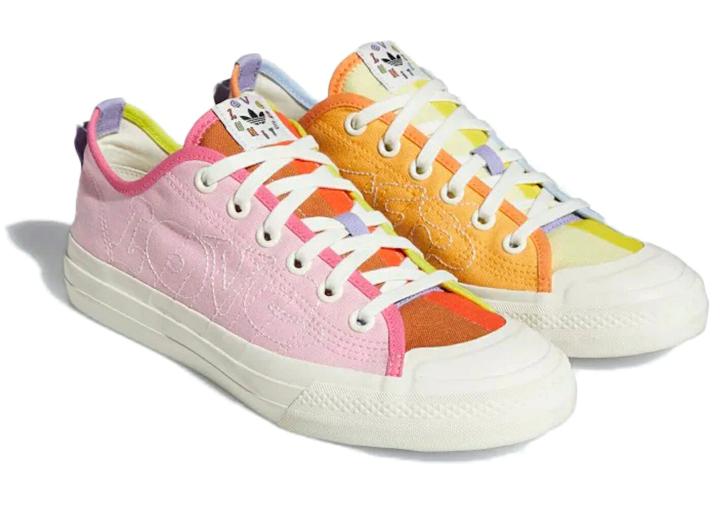 アディダス 橙 オレンジ 白色 ホワイト 黄色 イエロー スニーカー メンズ ADIDAS NIZZA PRIDE / HAZY ORANGE OFF WHITE YELLOW|スニケス