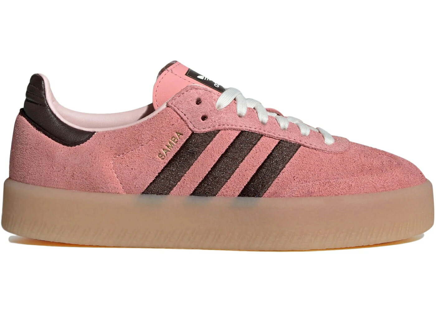アディダス サクラ色 赤銅色 赤銅色 WOMEN\u0027S スニーカー レディース ADIDAS SAMBAE SEMI PINK SPARK (WOMEN\u0027S) / SEMI PINK SPARK DARK BROWN GUM