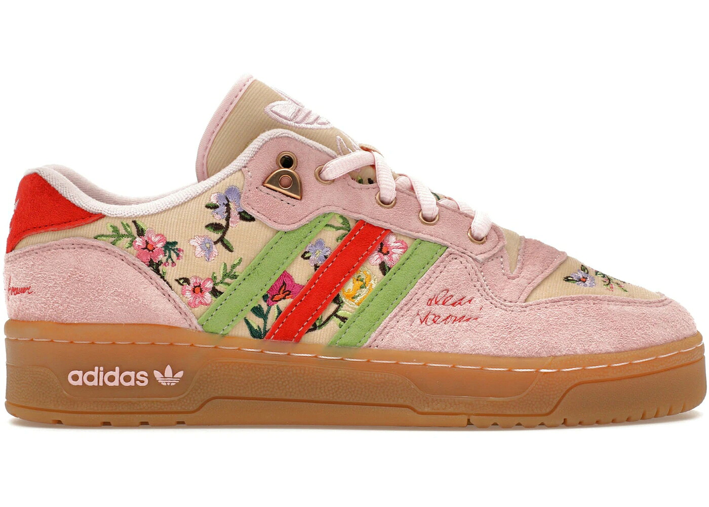 アディダス サクラ色 緑 緑であること 赤 赤いこと GRANDMA\u0027S スニーカー メンズ ADIDAS RIVALRY LOW UNHEARDOF COUCH PINK / PINK GREEN RED