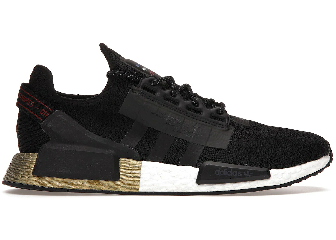 アディダス 中核グループ 黒いこと 黒いこと ゴールド スニーカー メンズ ADIDAS NMD V2 CORE BLACK GOLD METALLIC / CORE BLACK CORE BLACK GOLD